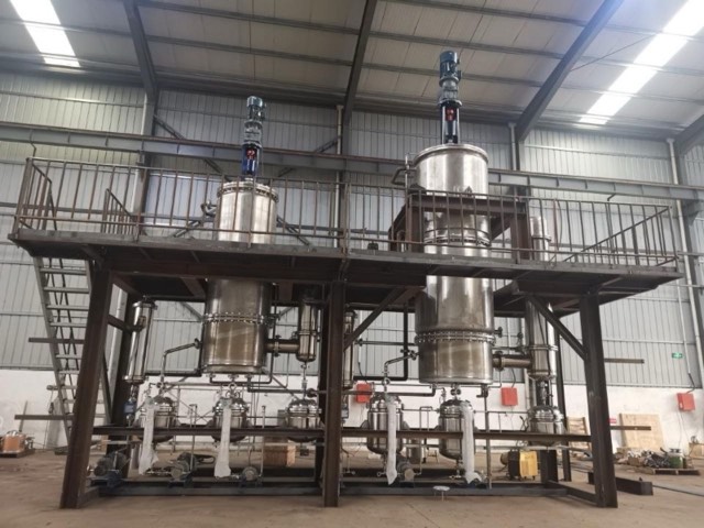 Process columns on steel structure